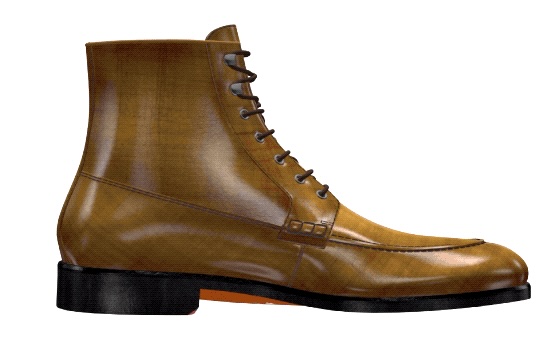 Caramel tan ankle boot